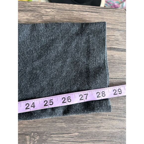 Saks Fifth Avenue Side Zip Nylon Blend Dark Gray Skinny Pants Business Size 4 - Picture 11 of 11